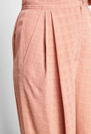Брюки Vika Gazinskaya 31710 FW20-1737 ORANGE/ BEIGE CHECK 220 фото