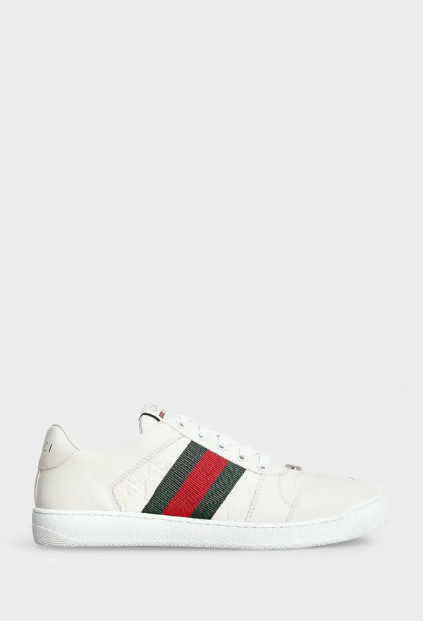 Кожаные кеды SCREENER Gucci 798785 224/0C1 Купить