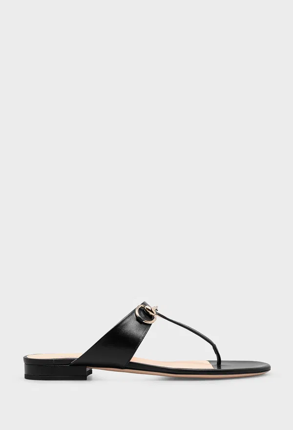 Шкіряні шльопанці HORSEBIT Gucci 816590 125/0A2 Купити