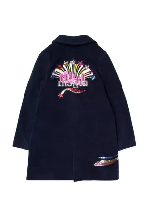 Шерстяное пальто MSGM 0672   219/9Qc Цена