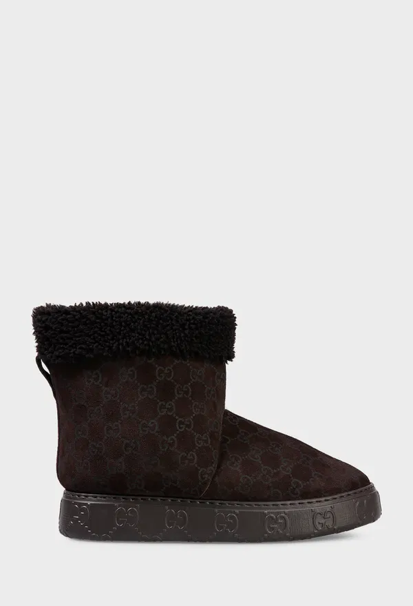 Замшевые угги с мехом Gucci 836561 225/0DWM Купить