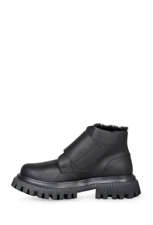 Шкіряні черевики з хутром Dolce & Gabbana DA5230 225/02M Ціна