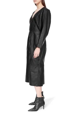 Кожаное платье Olivier Theyskens 18R09P 118/0A2 в Украине