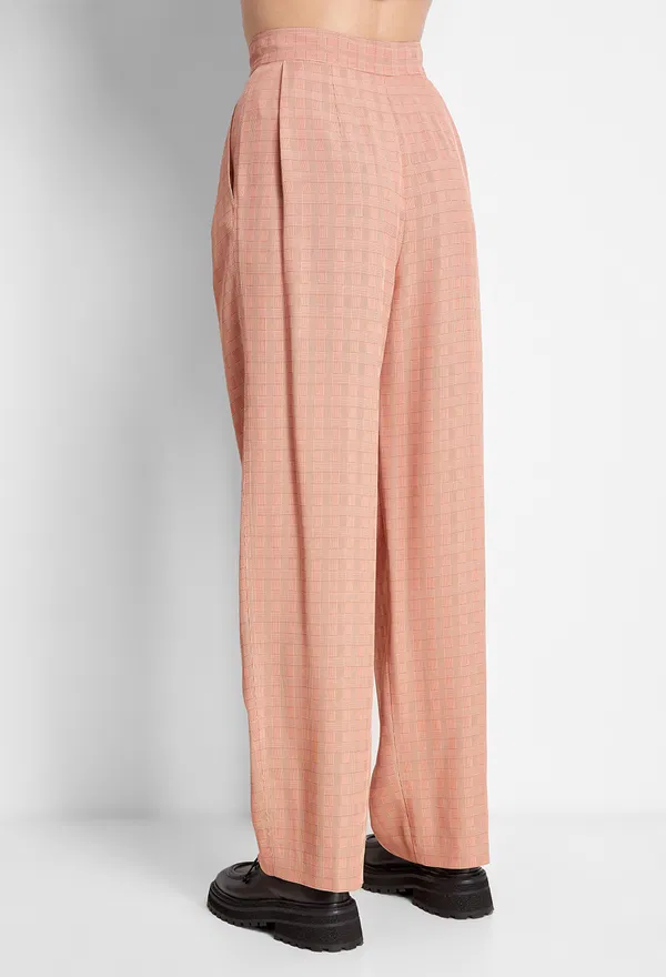 Брюки Vika Gazinskaya 31710 FW20-1737 ORANGE/ BEIGE CHECK 220 оригинал