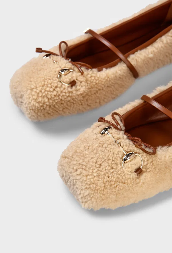 Хутряні балетки HORSEBIT Gucci 839411 225/3A6 в Україні