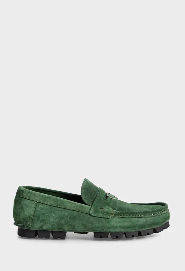 Замшеві мокасини DOUGAN FERRAGAMO 023610 124/0DH Купити