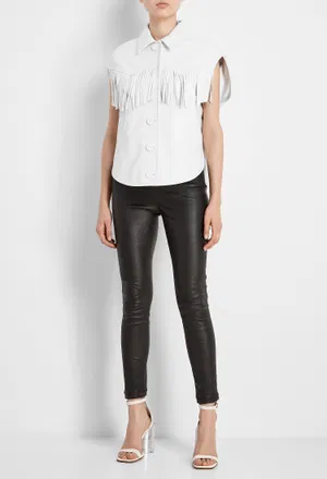 Шкіряний жилет MM6 Maison Margiela AN0036 220/0A1 Ціна