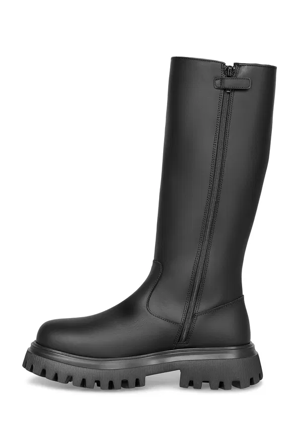 Шкіряні чоботи з хутром Dolce & Gabbana D11344 225/02M Ціна