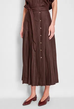 Льняная юбка Loro Piana FAP2896 125/9BW в Украине
