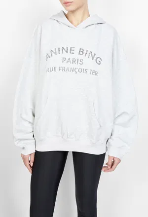 Серый худи Anine Bing A0812217 226/9A7 оригинал
