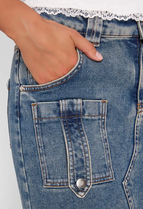 Джинсовая юбка Blumarine J082A 223/9A8J фото