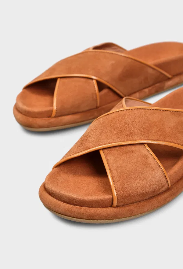 Замшевые слайдеры Santoni 72177 126/0DT в Украине