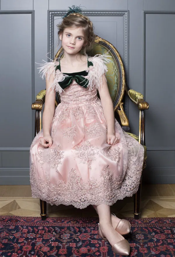 Шелковое платье	 Aristocrat Kids MK0601 218/9Rc фото