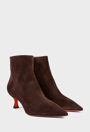 Коричневі замшеві ботильйони Santoni 71908 226/0D3 Ціна
