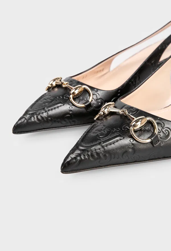 Кожаные слингбэки HORSEBIT Gucci 782407 125/0C2 в Украине