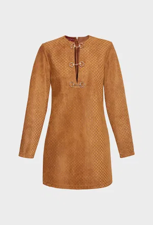 Замшевое платье Gucci 817757 125/0C3 Купить