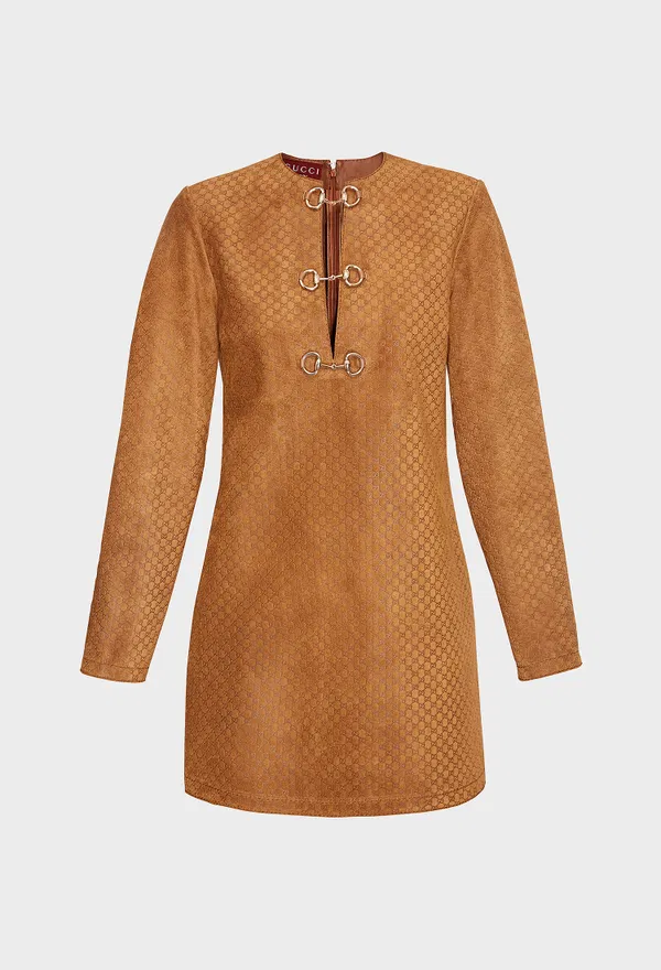 Замшевое платье Gucci 817757 125/0C3 Купить