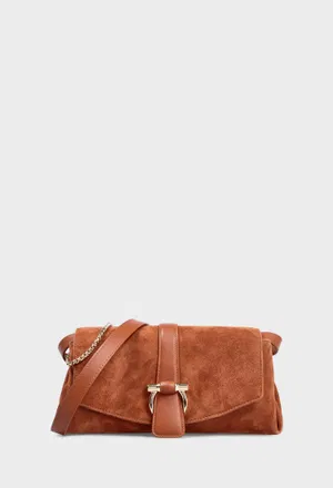 Замшевая сумка FRONT FLAP FERRAGAMO 219795 126/0DT Купить
