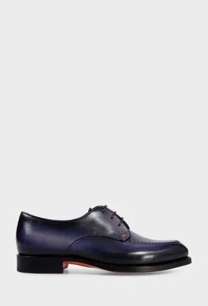 Кожаные дерби Santoni 18999 126/0AQ Купить