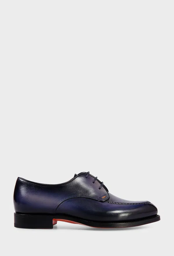 Кожаные дерби Santoni 18999 126/0AQ Купить