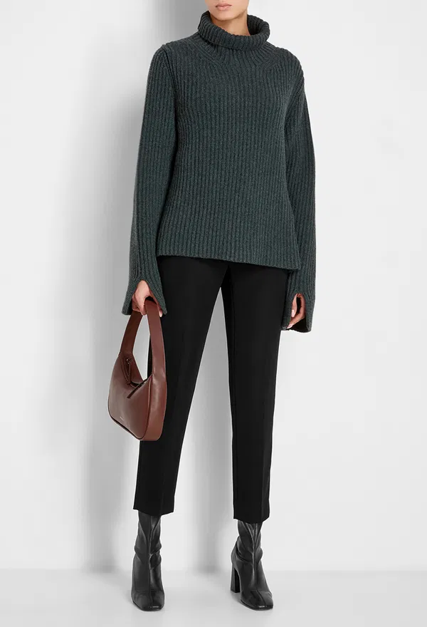 Кашемировый свитер Khaite 27484 8183600 405 FOREST GREEN 219 Купить