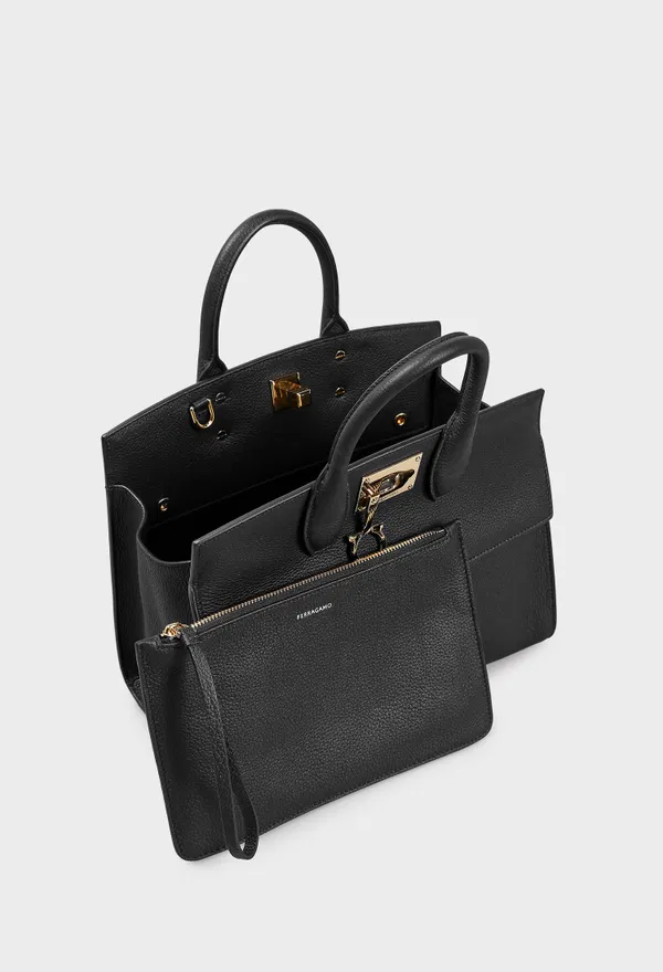 Кожаная сумка STUDIO FERRAGAMO 214493 425/0A2 оригинал