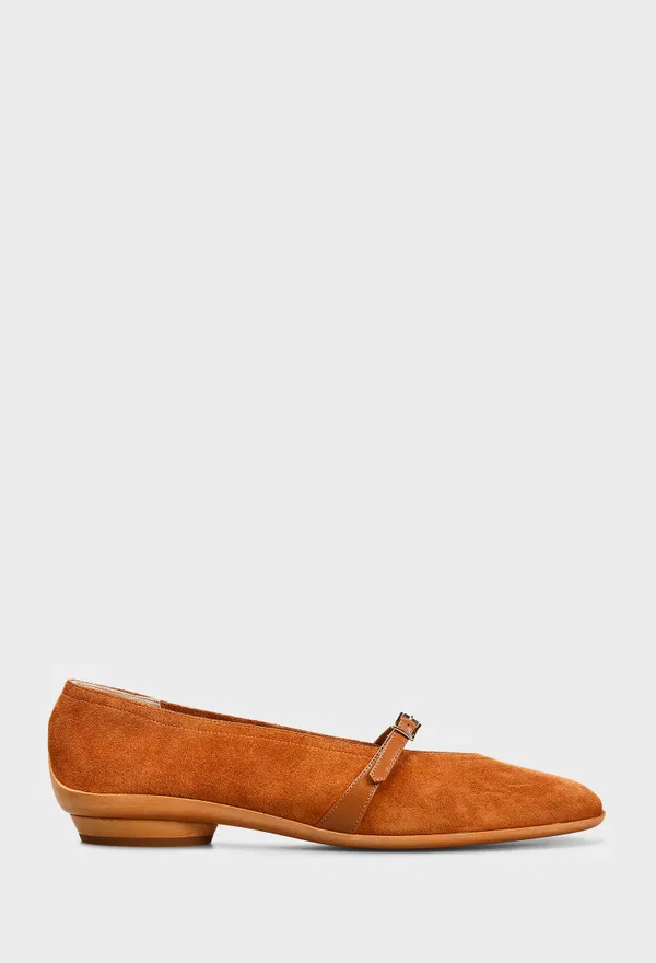Замшевые балетки AUDREY FERRAGAMO 01I092 425/0DT Купить