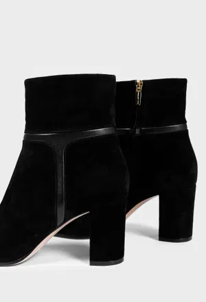 Чорні замшеві ботильйони ANKLE BOOTS 75 Gianvito Rossi G72842 226/0D2 оригінал