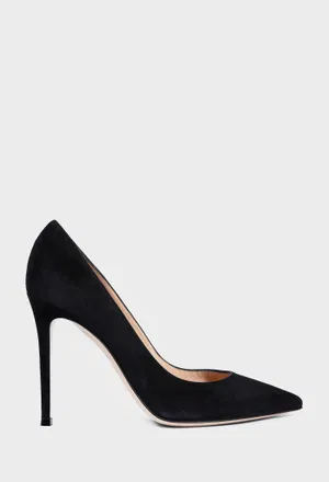 Черные замшевые лодочки GIANVITO 105 Gianvito Rossi G28470 226/0D2 Купить