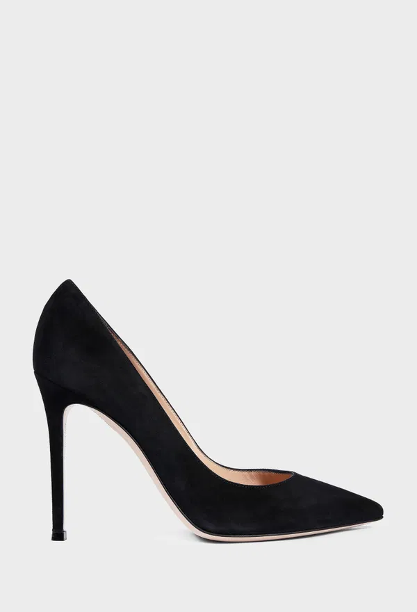Чорні замшеві човники GIANVITO 105 Gianvito Rossi G28470 226/0D2 Купити
