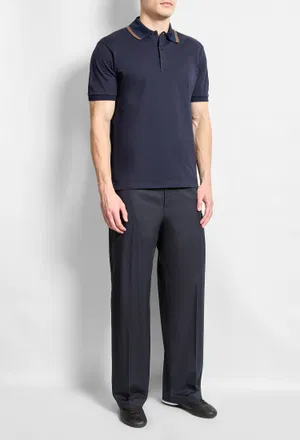 Темно-синє поло Gucci 872468 226/9AQ Ціна