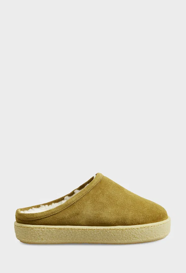 Замшевые слиперы с мехом MARANT ETOILE ML0011FA 223/0DLM Купить