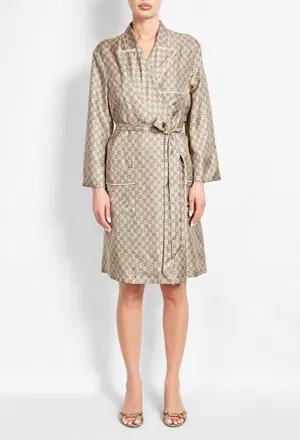 Шовкове пальто-сорочка Gucci 875460 226/9C3 Ціна