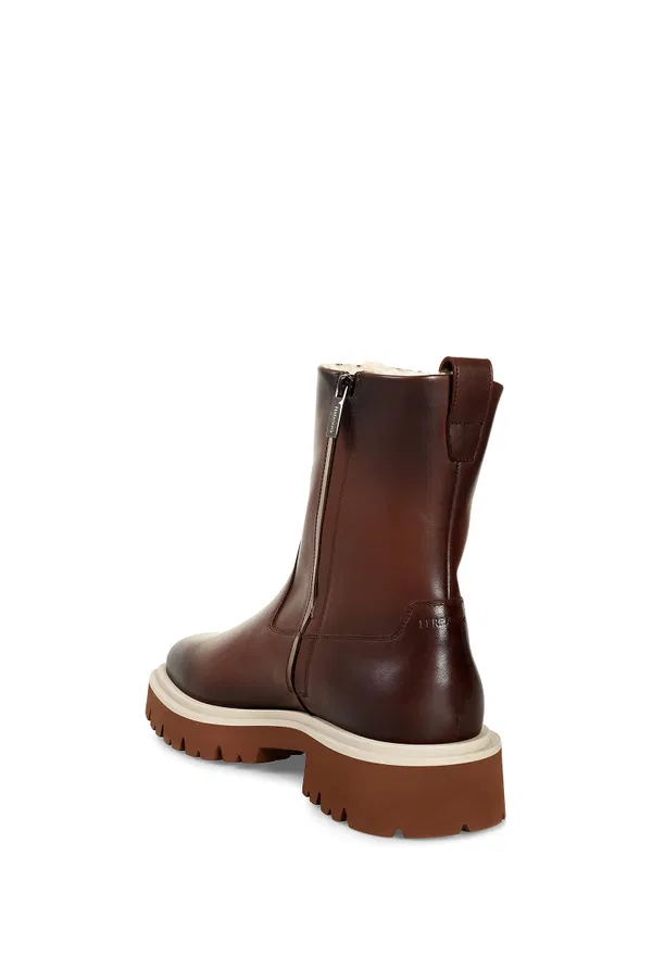 Шкіряні черевики з хутром Fulvio FERRAGAMO 021724 223/0A3M в Україні