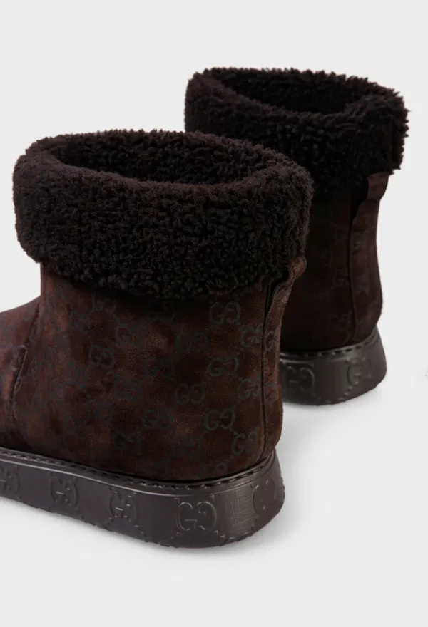 Замшевые угги с мехом Gucci 836561 225/0DWM оригинал
