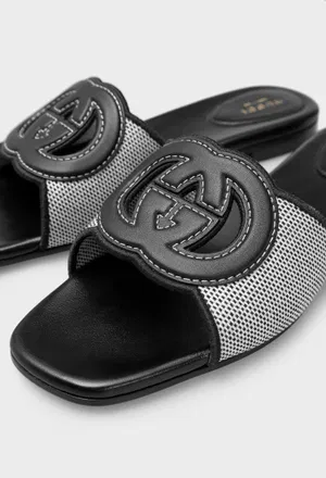 Шкіряні шльопанці Gucci 835723 125/1I2 в Україні