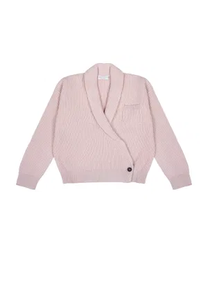 Дитяча рожева кашемірова кофта Brunello Cucinelli 74316  226/9R Купити