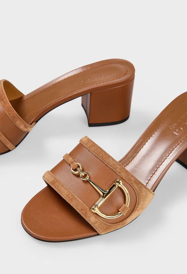 Кожаные мюли HORSEBIT Gucci 834421 225/0A3 в Украине