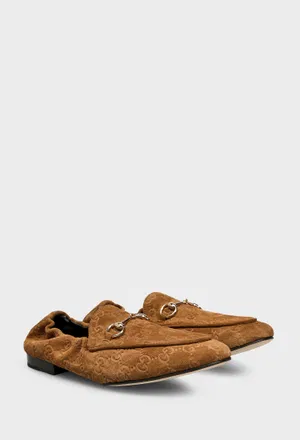Кожаные мокасины JORDAAN Gucci 854414 126/0C3 Цена