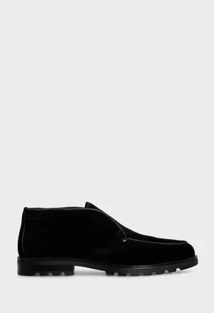 Замшеві дезерти з хутром Santoni 17823 224/0D2M Купити