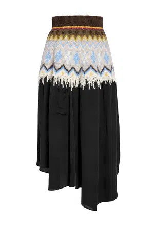 Шовкова спідниця Loewe 28725 D3295170SM BLACK 219 Купити