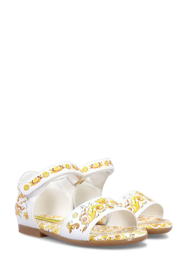 Шкіряні босоніжки  Dolce & Gabbana D20064 224/01p Купити