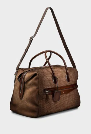 Замшевая дорожная сумка Santoni A2952 126/0D3 в Украине
