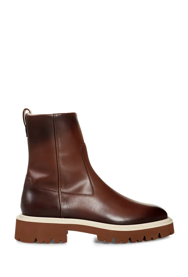 Шкіряні черевики з хутром Fulvio FERRAGAMO 021724 223/0A3M Ціна