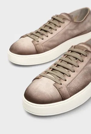 Замшевые кеды Santoni 21571 126/0D6 в Украине