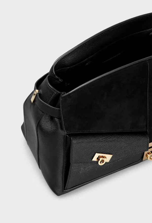 Кожаная сумка MULTIPOCKET HUG FERRAGAMO 219983 425/0A2 оригинал