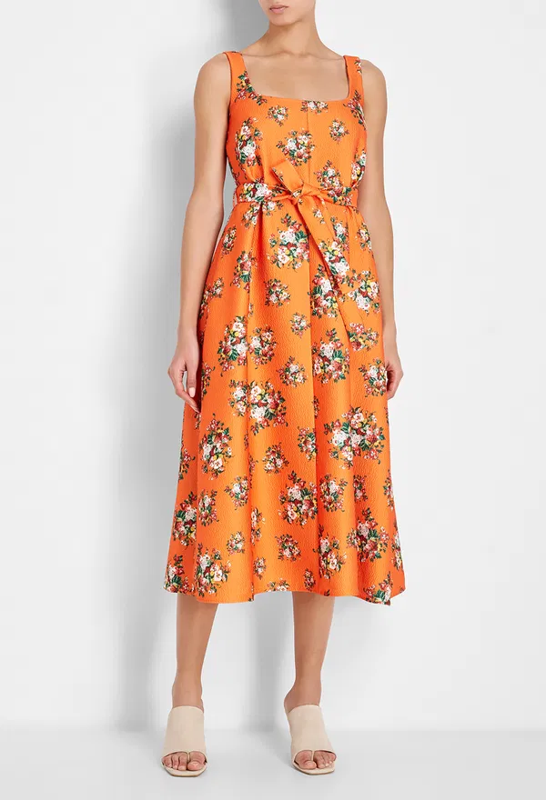 Платье Emilia Wickstead 27185 PF19-RTW-02-555 849-ORANGE ROSE TILE 219 Купить