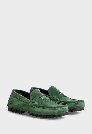 Замшеві мокасини DOUGAN FERRAGAMO 023610 124/0DH Ціна