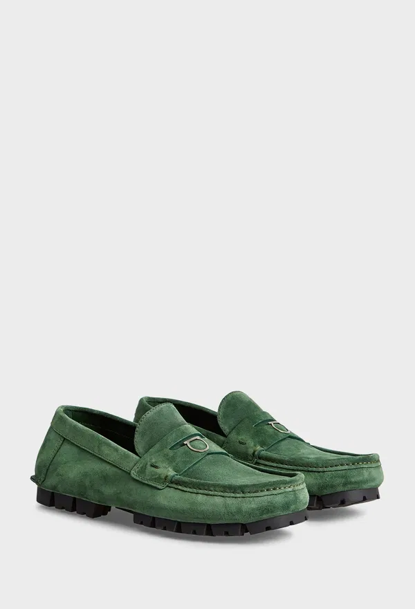 Замшеві мокасини DOUGAN FERRAGAMO 023610 124/0DH Ціна