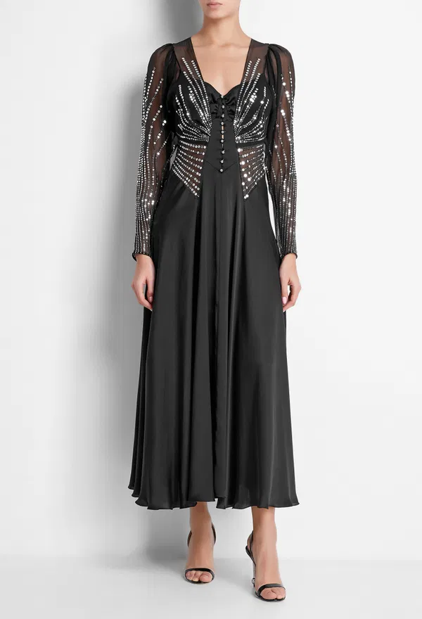 Платье RABANNE 31043 20ACRO248PO0180 P001 BLACK 220 Купить